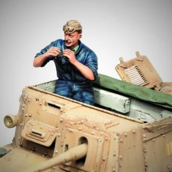 1/35 Mõõtkavas Die Casting Vaik Joonis Mudeli Komplekt WWI Sõdur Tanker ilma Soomustatud Sõiduk Kokkupanemata Värvimata